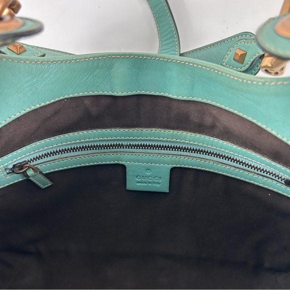GUCCI Jackie GG Canvas Shoulder Bag Blue - Picture 10 of 12